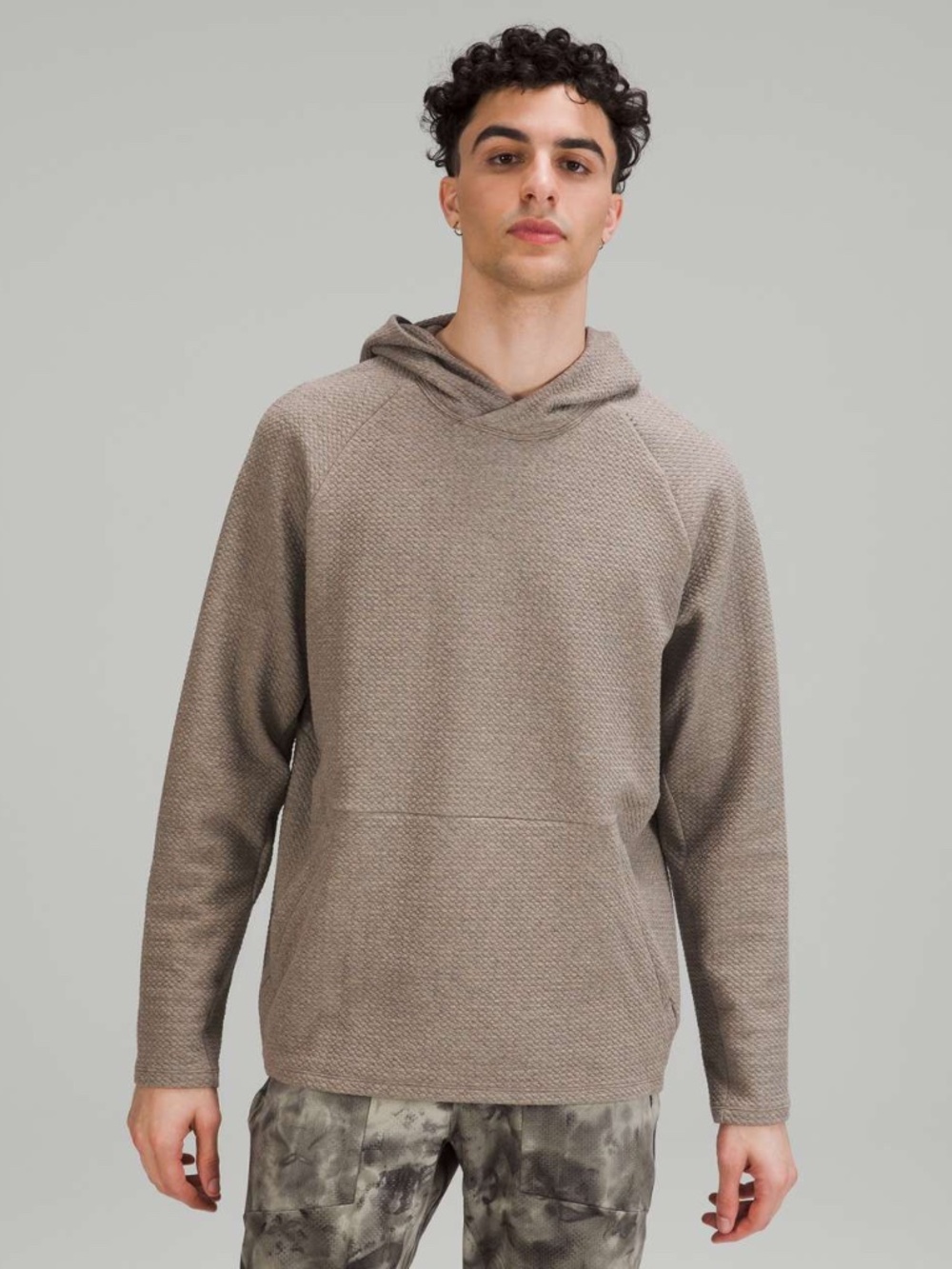 LULULEMON At Ease Hoodie Sweatshirt Men’s Medium Heathered Rover